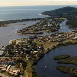 Aerial view Noosaville and Noosa Sound, ca 1987-88