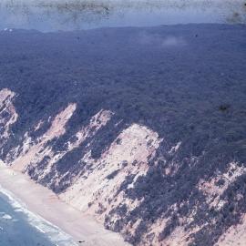 Aerial view, Coloured Sands, Noosa North Shore, ca 1980s