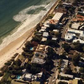 Aerial view Hastings Street, Noosa Heads, ca 1987-88