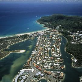 Aerial view, Noosa Waters, Noosa Heads, ca 1980s