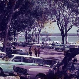 Day trippers, Noosa National Park, Noosa Heads, Easter, 1970