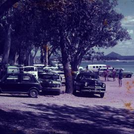 Day trippers, Noosa National Park, Noosa Heads, Easter, 1970
