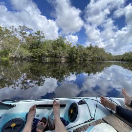 Jetty relaxation, Noosa River, Campsite 3, Como, 11 February 2025
