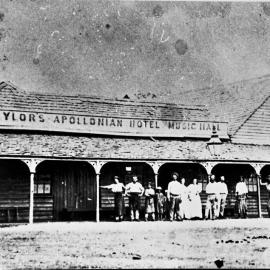 Taylor's Apollonian Hotel Music Hall, cnr Apollonian Vale and Crown Roads, Gympie, ca 1970s