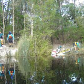 Arrival, campsite 15, Great Sandy Recreationa Area, Cooloola, 5 June 2004