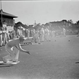 Bowlers, Opening Day, Cooroy Bowls Club, Opal Street, Cooroy, 1948