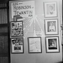Advertising display, Robinson Photography, Cooroy Show, Cooroy Show Society Grounds, Mary River Road, Cooroy, 1950