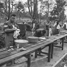 Military Service personnel, Training Camp, Cooroy Showgrounds, 1951