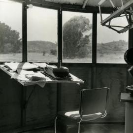 Nancy Cato's desk with typewriter, ca 1950s