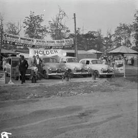 Cooroy Motors exhibition, Cooroy Show, Cooroy Show Society Grounds, Mary River Road, Cooroy, 1951