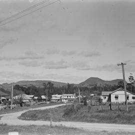 Township view, Cooroy Presbyterian Church Manse, Miva Street, Cooroy, 1952