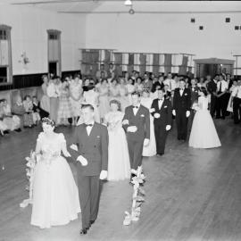 Attendees, Roman Catholic Debutante Ball, Cooroy Memorial Hall, Maple Street, Cooroy, 1956
