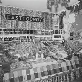 District exhibit, Cooroy East, Cooroy Show, Show Society Grounds, Mary River Road, Cooroy, 1957