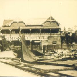 Fire aftermath, Memorial Avenue, Pomona, 7 September 1939