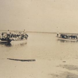 Boating parties, Lake Cootharaba, Boreen Point, 1920s