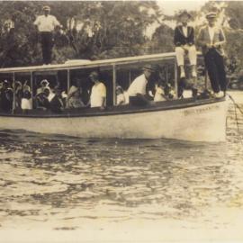 Boating party, Lake Cootharaba, Boreen Point, 1920s