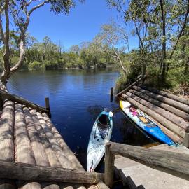 Canoe/Kayaking river access and tendering area, Noosa River, Harry Hut Road, Como, 9 December 2025
