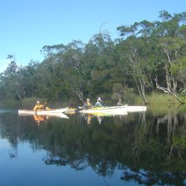 Formation kayaking, Noosa River, Como, 6 May 2007