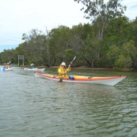 Kayakers, Noosa River, Tewantin, 1 November 2003