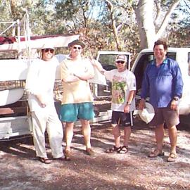 Accomplished kayakers, Harry's Hut, Como, October 2001
