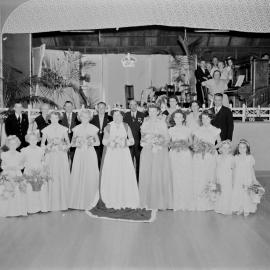 Queen crowning, Ambulance Ball, RSL Memorial Hall and School of Arts, Tewantin, 1953