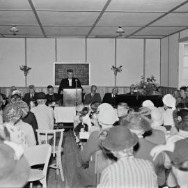 Church Service, Sunday School opening, St Stephen's Presbyterian Church, 41 Poinciana Avenue, Tewantin,  ca 1955