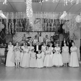 Participants, Freemasons Debutante Ball, RSL Memorial Hall and School of Arts, Tewantin, 1956