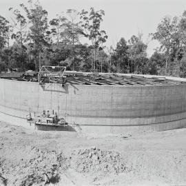 Construction, reservoir, Tewantin Range, Tewantin, 1963