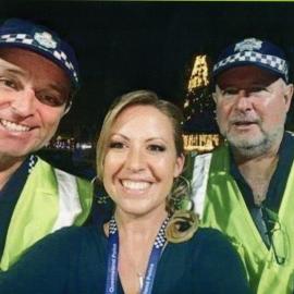 Sergeant Mal Scott and colleagues, community event, Cooroy