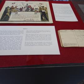 Bill Ross exhibit, Noosa's War Front Exhibition, Noosaville Library, Noosaville, 20 November 2015