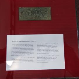 Memorial Tree Plaque, Noosa's War Front Exhibition, Noosaville Library, Noosaville, 20 November 2015
