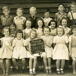 Class photo, Grade Prep 2, Pomona Rural School, Pomona, 1951