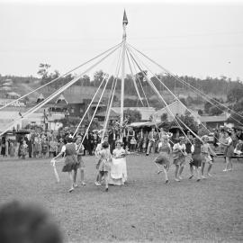 Maypole Dance, Golden Jubilee Celebrations, Pomona State School, Pomona, 1947 