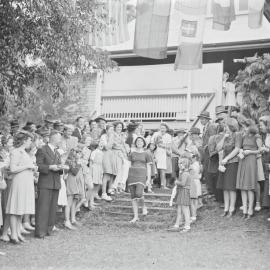 Swimwear competition, Golden Jubilee Celebrations, Pomona State School, Pomona, 1947 