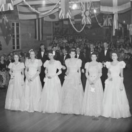 Participants, Noosa Show 'Popular Girl' Ball, Pomona Memorial School of Arts, 6 Reserve Street, Pomona, 5 August 1949