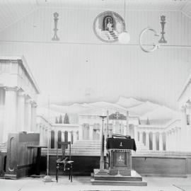 Mural, interior, Cooroora Masonic Temple, 9 Station Street, Pomona, 1948
