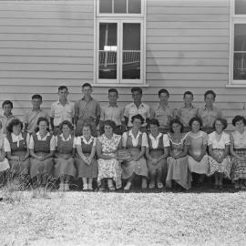 Class photo, Secondary Department, Pomona Rural School, Pomona, 1952