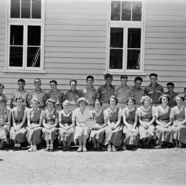 Class photo, High School, Pomona Rural School, Pomona, 1953