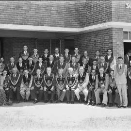 Hibernian Society members, St Patrick's School, Pomona, 1952