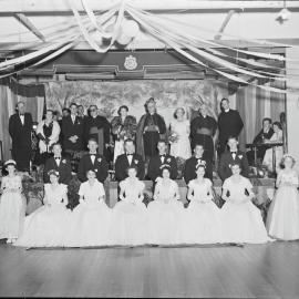 Attendees, Roman Catholic Debutante Ball, Majestic Theatre, Pomona, 1955