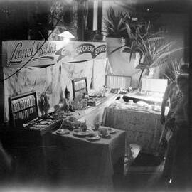 Lionel Tobin 'Gift and Crockery' exhibit, Noosa Show, Pomona Showgrounds, Pomona, 1952