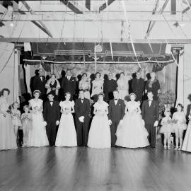 Attendees, Church of England Debutante Ball, Majestic Theatre, Pomona, 1956