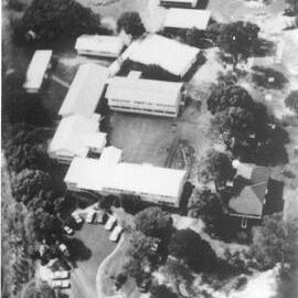 Aerial view, Cooroy State School, Cooroy, 1984