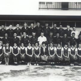 Class photo, Grade Form 6, Cooroy State High School, Cooroy, 1962