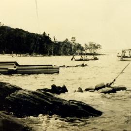 Boating parties, Lake Cootharaba, Boreen Point, 1920s