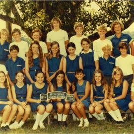Class photo, Grade 8A, Pomona State High  School, Pomona, 1974