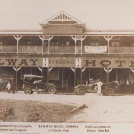 Railway Hotel, Factory Street, Pomona, ca 1930s