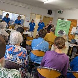 Guest speaker, Bob Abbot,  'Celebrating Parkyn's Hut 25th Anniversary,' Tewantin, 13 June 2026