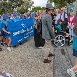 Sunshine Beach State School representatives, ANZAC Day parade, Tewantin, 25 April 2026