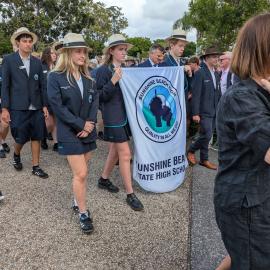 Sunshine Beach State  High School representatives, ANZAC Day parade, Tewantin, 25 April 2026